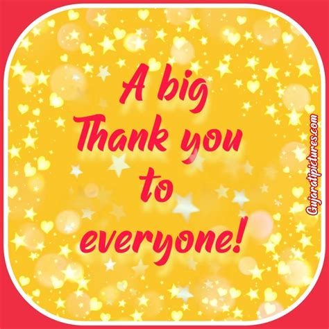A sweet thank you to everyone who .